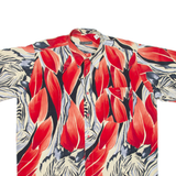 MARC THOMBARD Mens Shirt Red Crazy Pattern XL