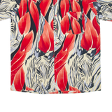 MARC THOMBARD Mens Shirt Red Crazy Pattern XL
