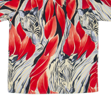 MARC THOMBARD Mens Shirt Red Crazy Pattern XL