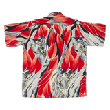 MARC THOMBARD Mens Shirt Red Crazy Pattern XL