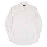 BOSS Mens Shirt White Check Long Sleeve XL