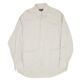 BOSS Mens Shirt Beige Striped Long Sleeve XL