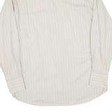 BOSS Mens Shirt Beige Striped Long Sleeve XL