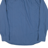 DKNY Mens Plain Shirt Blue Long Sleeve M