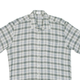 Mens Shirt Green Check XL