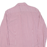 PIERRE CARDIN Slim Fit Mens Shirt Red Striped Long Sleeve XL