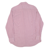 PIERRE CARDIN Slim Fit Mens Shirt Red Striped Long Sleeve XL