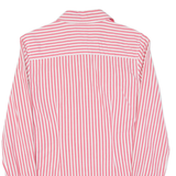TOMMY HILFIGER Womens Shirt Pink Striped Long Sleeve XS