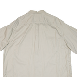 Mens Plain Shirt Beige 2XL