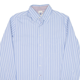 REPLAY Mens Shirt Blue Striped Long Sleeve M