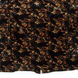Womens Shirt Black Floral 3/4 Sleeve XL