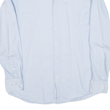 BOSS Slim Fit Mens Plain Shirt Blue Long Sleeve L