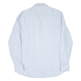 BOSS Slim Fit Mens Plain Shirt Blue Long Sleeve L