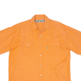 UNDERGROUND Mens Denim Shirt Orange L