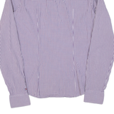 TOMMY HILFIGER Womens Shirt Purple Check Long Sleeve XS