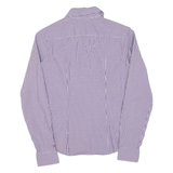 TOMMY HILFIGER Womens Shirt Purple Check Long Sleeve XS