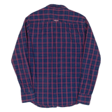 GUESS Slim Fit Mens Shirt Blue Check Long Sleeve L