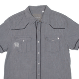 GUESS Mens Plain Shirt Grey M