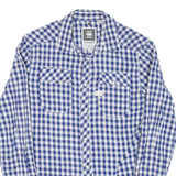G-STAR Mens Shirt Blue Check Long Sleeve S