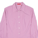 HUGO Womens Plain Shirt Purple Long Sleeve S