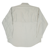 ANDERSON GEOFF Mens Plain Shirt Green Long Sleeve XL