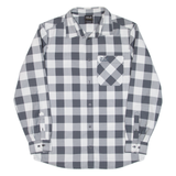 JACK WOLFSKIN Mens Shirt Grey Check Long Sleeve M