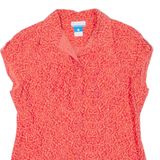 COLUMBIA Womens Shirt Pink Crazy Pattern S