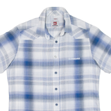 QUIKSILVER Mens Shirt Blue Check S
