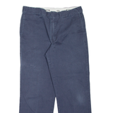 DICKIES 874 Workwear Mens Trousers Blue Regular Straight W34 L29