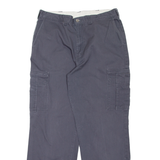 DICKIES Cargo Workwear Mens Trousers Grey Relaxed Tapered W36 L32