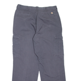 DICKIES Cargo Workwear Mens Trousers Grey Relaxed Tapered W36 L32