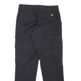 DICKIES Cargo Workwear Womens Trousers Black Slim Tapered W30 L30