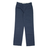 DICKIES Workwear Womens Trousers Blue Slim Straight W26 L29