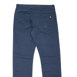 DICKIES Workwear Womens Trousers Blue Slim Straight W33 L32