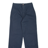 DICKIES Workwear Girls Trousers Blue Relaxed Straight W25 L30