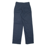 DICKIES Workwear Girls Trousers Blue Relaxed Straight W25 L30