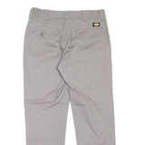 DICKIES Workwear Womens Trousers Grey Slim Tapered W32 L30