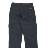 DICKIES Cargo Workwear Womens Trousers Black Slim Straight W29 L32
