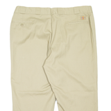 DICKIES Altered Workwear Mens Trousers Beige Relaxed Tapered W42 L23