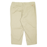 DICKIES Altered Workwear Mens Trousers Beige Relaxed Tapered W42 L23