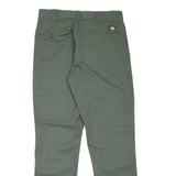 DICKIES Workwear Womens Trousers Green Slim Tapered W32 L31