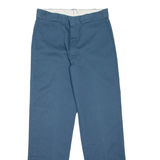 DICKIES Workwear Mens Trousers Blue Regular Straight W32 L34