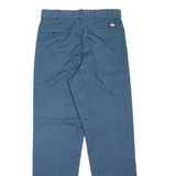 DICKIES Workwear Mens Trousers Blue Regular Straight W32 L34