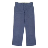 DICKIES 874 Workwear Mens Trousers Blue Regular Straight W32 L29