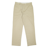 DICKIES Workwear Mens Trousers Beige Regular Straight W35 L33