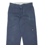 DICKIES Workwear Mens Trousers Blue Loose Straight W36 L32