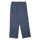 DICKIES Workwear Mens Trousers Blue Loose Straight W36 L32