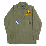 JAC VANEK Mens Plain Shirt Green Long Sleeve XS