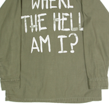 JAC VANEK Mens Plain Shirt Green Long Sleeve XS