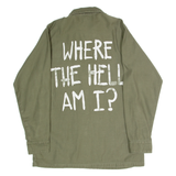 JAC VANEK Mens Plain Shirt Green Long Sleeve XS